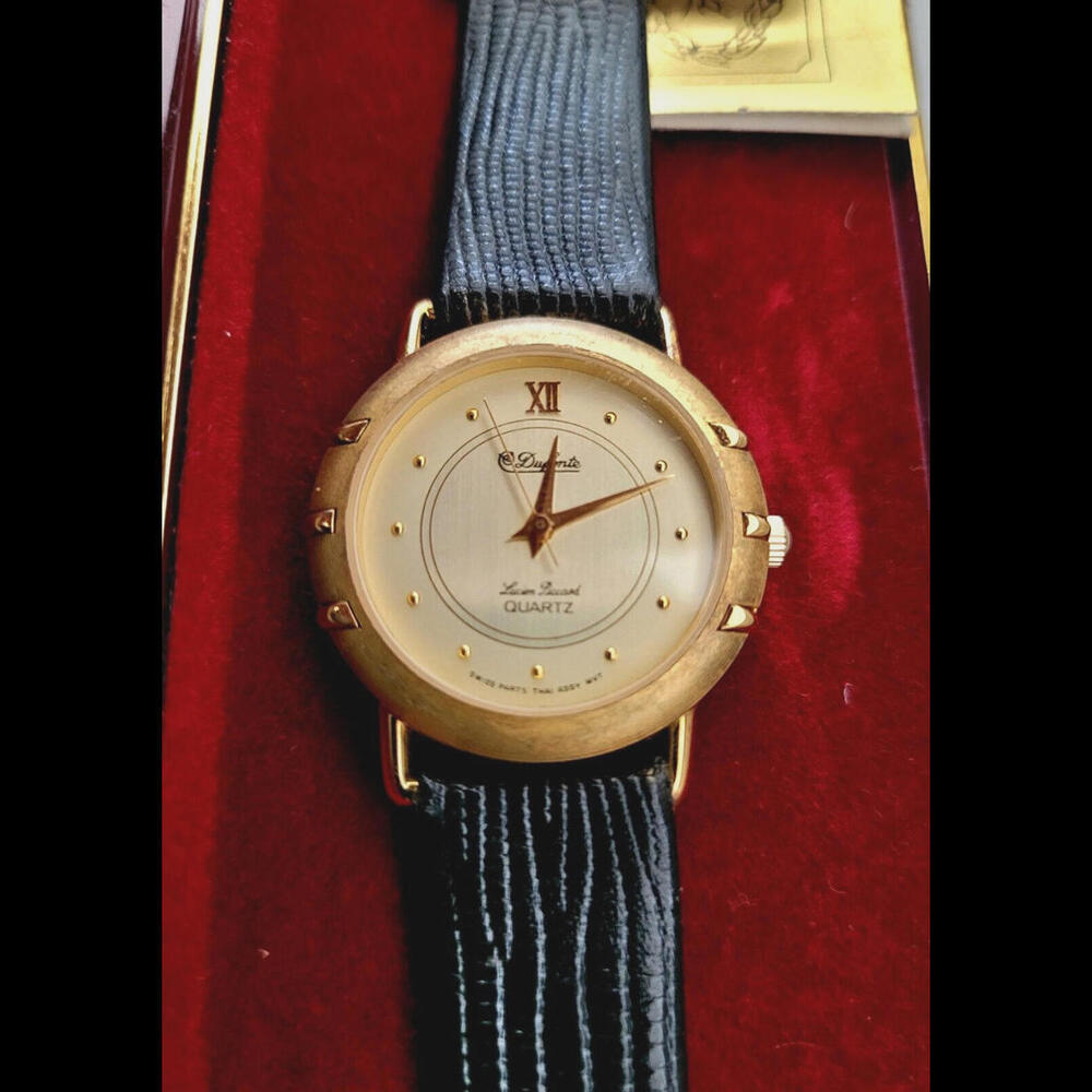 Rare Dufonte Lucien Picard Watch Roman Dial Box & Papers Nos
